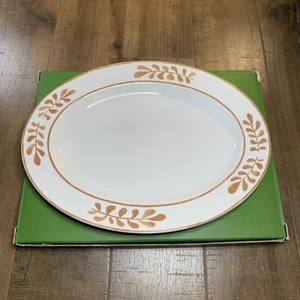 Kate Spade New York Lenox Sienna Lane Oval Platter 16 inch Cream Tan NEW - Picture 1 of 3