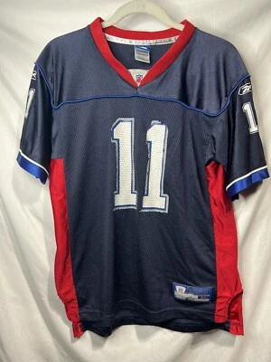 Camiseta deportiva Drew Bledsoe New England Patriots 11 Reebok juvenil XL 18-20 sobre el campo Foto 1 de 4