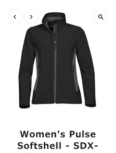 Stormtech Jacket Women's Pulse Black/granite Softshell size Medium New - Picture 1 of 9