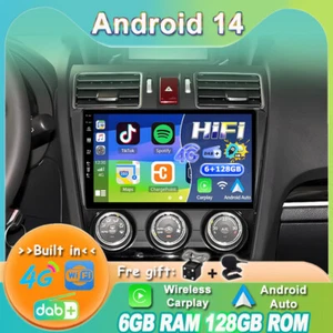 Android14 Autoradio GPS Navi CarPlay Für Subaru Forester/XV/WRX 2012-18 DAB+QLED - Bild 1 von 17