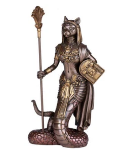 Bastet Statue Bronzefarben - Kostenloser Versand - Bild 1 von 1