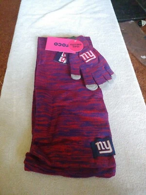 Conjunto de bufanda y guantes Infinity Colorblend New York Giants NFL mezcla de colores Foto 1 de 4