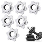 6Pcs Accessories Spin Lock Collar Fitness Barbell Dumbbell Fixed Hex Nut Cap