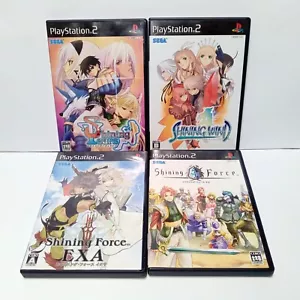 Shining Force NEO EXA Wind Tears Lot of 4 PS2 PlayStation 2 Japan CIB Complete - Picture 1 of 13