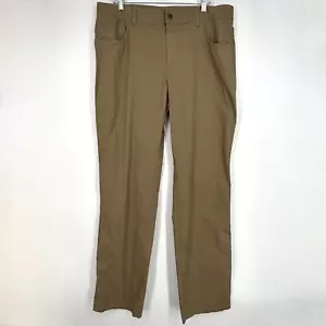 Pantalones chinos Columbia para hombre talla 36W 34L caqui tostado cinco bolsillos pierna recta exterior - Imagen 1 de 10