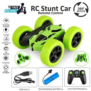 RC STUNT CAR Tumbling Drift Crawler 360° Flip Double Sided Rotating Remote Toy - Picture 1 of 8