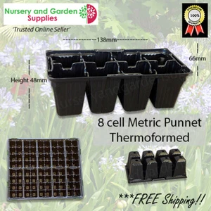 8 cell Seedling Punnet - Black Thermoformed Plastic - Seed Propagation (CM8) - Picture 1 of 6
