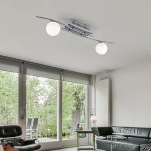 Plafoniera LED lampada da soffitto lampada da soggiorno vetro faretto opale lampada da corridoio - Foto 1 di 11