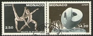 MONACO: n°1875/1876 oblitérés se tenant, Europa 1993 - Imagen 1 de 1