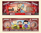Linus Van Pelt Peanuts Million Dollar Bill Funny Money Novelty Note +free Sleeve