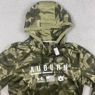 Sudadera con Capucha Under Armour Castaño Rojizo Para Hombres L Camuflada Verde Oliva EE. UU. Freedom Calce Suelto Foto 1 de 4