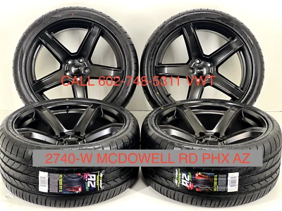 20" STAGGERD DODGE 5 RADIOS SRT HELLCAT 9.5 11" NEGRO SATINADO LLANTAS LLANTAS LLANTAS 1 Foto 1 de 4