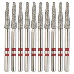 Zirconia Diamonds Friction Grip FG Burs Round End Taper Fine Grit Z856/018F - Picture 1 of 6