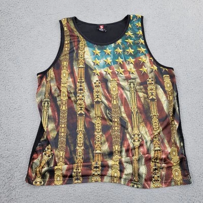 Southpole Tank Top Mens 5XB Big Black USA Baroque Graphic Sleeveless Shirt - Image 1 of 4