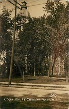 c1909 RPPC Postcard; Court House, Chippewa Falls WI, Smith Photo 13. Posted