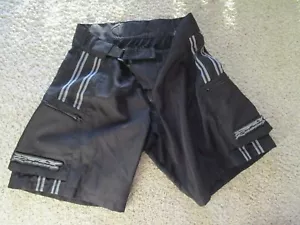 Men's FLY RACEWEAR Cycling Shorts Motorcross Cargo Lined Black Zip Fly Gusset 32 - Picture 1 of 6