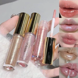 Lip Honey Glitter Lip Gloss Liquid Lipstick Cosmetics Moisturizing Sparkling✹ - Picture 1 of 17