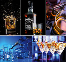 WHISKEY ALCOHOL SPIRITS COCKTAIL VODKA POSTERS / PICTURES,  FRAMES AVAILABLE