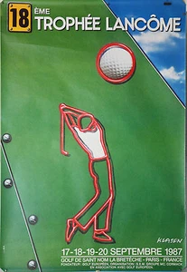 ORIGINAL ALTES POSTER - 18. TROPHÄE LANCOME - 1987 - KLASEN - 120 x160 cm - Bild 1 von 1