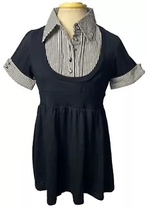 Mini Vestido Healthy Karen Mujer Cuello Diamante Botones Talla S/M - Imagen 1 de 4