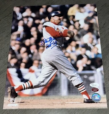 Stan Musial "HOF 69" Signed 11x14 Glossy Photo Cardinals Autograph JSA & STM COA - Image 1 of 4