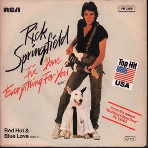 Rick Springfield I've Done Everything For You 7" vinyl Germany Rca 1981 pic - Picture 1 of 3
