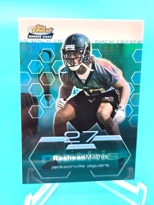 Rashean Mathis 2003 Topps Finest REFRACTOR 115/199 #74 Rookie RC Jaguars - Image 1 of 2