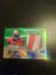Aj Jenkins 2012 Topps Platinum Rc Rookie Patch Auto /99 49ers Green - Picture 1 of 6