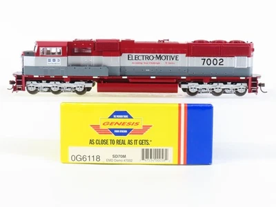 HO Scale Athearn Genesis 0G6118 EMD Demonstrator SD70M Diesel Locomotive #7002 - Image 1 of 4