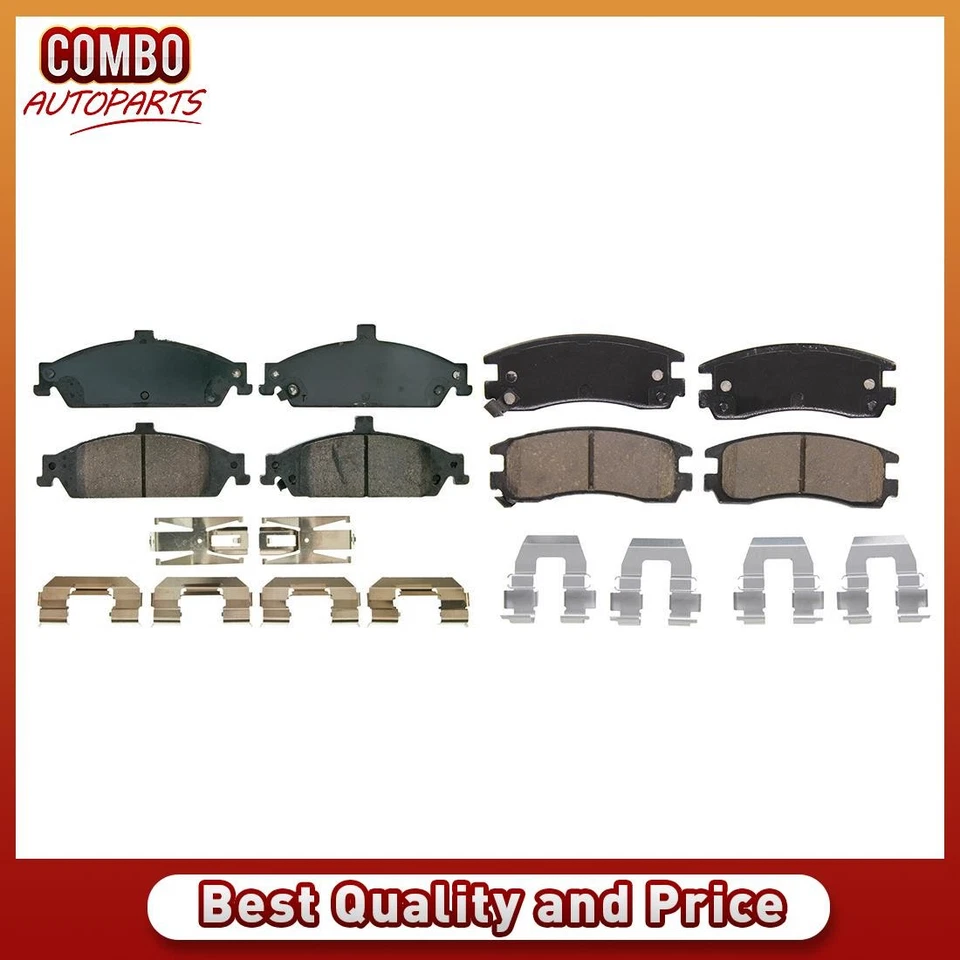 Juego de pastillas de freno de disco delanteras traseras para Oldsmobile Alero 1999-2004 Foto 1 de 4