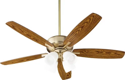Quorum Breeze 4-Light 52" Indoor Ceiling Fan in Aged Brass - Image 1 of 2