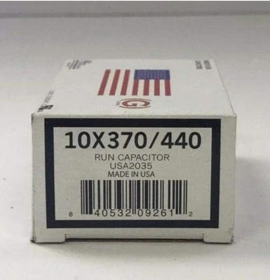 Amrad Run Capacitor 10.0 uf MFD 370/440 Volt USA2035