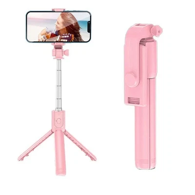 Trípode Selfie Stick Control Remoto Portátil con Bluetooth Universal para iPhone Samsung Foto 1 de 4