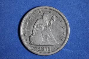 1875 S Seated Liberty Twenty Cent Piece #M24211 - Picture 1 of 2