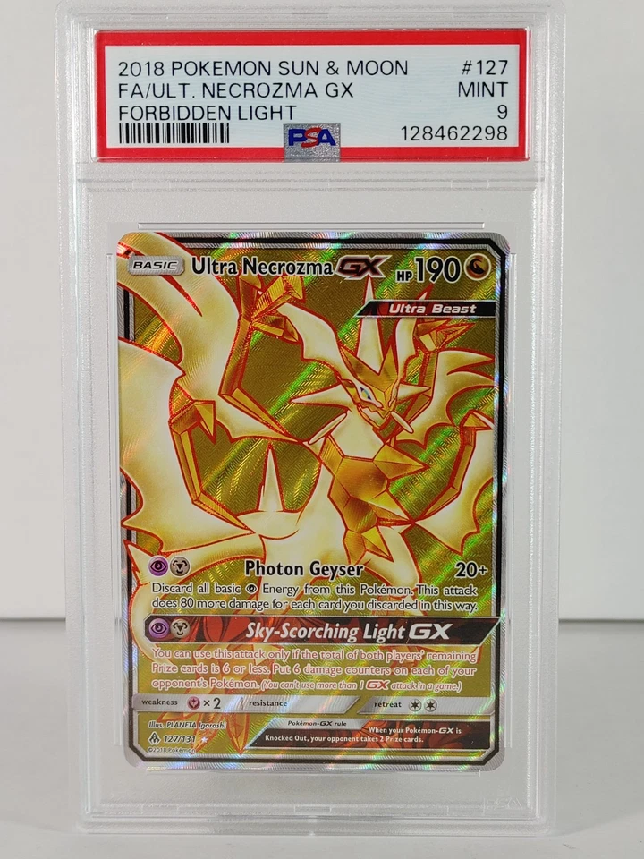 Ultra Nekrozma GX - Forbidden Light - #127 - Ultra Rare - 2018 - PSA 9 - Image 1 of 2