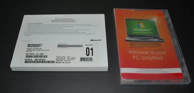 MICROSOFT WINDOWS 7 HOME PREMIUM 64-BIT SP1 CD & PRODUCT KEY - OEM - Image 1 of 2