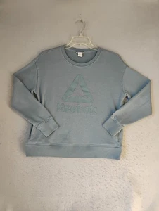 Sudadera Reebok Mujer Mediana Verde Manga Larga Cuello Redondo Logo Tejido Pullover - Imagen 1 de 9