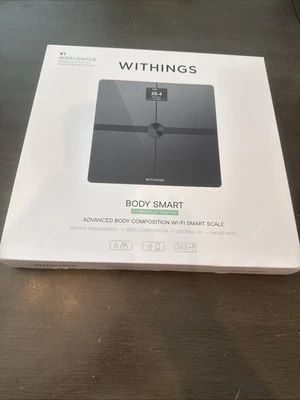 Withings Body Composition, Fat, Smart WiFi Scale, Bluetooth New - Image 1 of 4