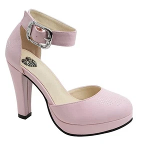 T.U.K. Pump A9022L Weiss Starlet Heel - Picture 1 of 4