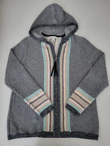 CJ Banks Strickjacke Reißverschluss Hoodie Pullover Damen Strand Boho Größe X  - Bild 1 von 6