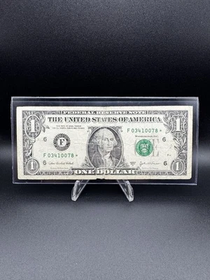 2003A $1 "STAR NOTE" F03410078* RUN SIZE 320,000!! - Image 1 of 2