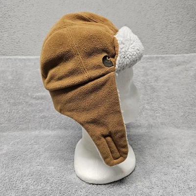 Sombrero Carhartt Niño Bubba Sherpa Forrado Trampero Sombrero Clásico Marrón Forrado Difuso Foto 1 de 4