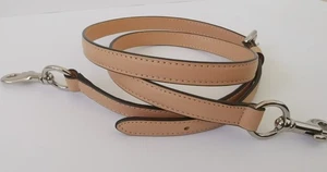 Genuine Coach bag Leather Strap Replacement Shoulder Crossbody Beige Adjustable - Picture 1 of 11