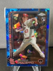 2025 Topps Chrome Gordon Graceffo Sapphire Edition #256 RC Rookie Cardinals - Picture 1 of 2