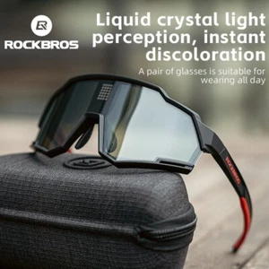 Gafas de sol ROCKBROS de ciclismo inteligente lentes de cristal líquido fotocromático - Imagen 1 de 11
