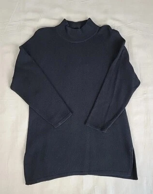 Suéter de Lana de Cordero JPO Jeanne Pierre para Mujer M Negro Angora Cuello Alto Tejido Fiesta Foto 1 de 4