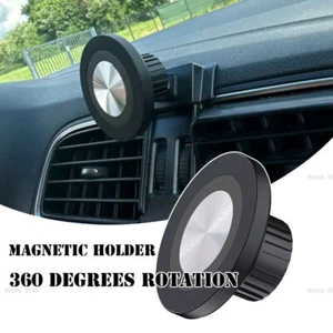 1Pc Black 360° Rotation Magnet Head Car Phone Holder For 17mm Ball Head Base - Picture 1 of 7