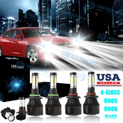 Faros antiniebla LED 9145 para Dodge Magnum 2005-2008 6x combo 9005 9006 Foto 1 de 4