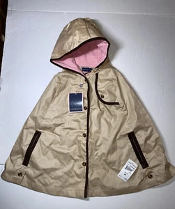 Girls Andy & Evan Khaki Cape With Hood Pockets Size 6Y NWT $79 - Picture 1 of 10