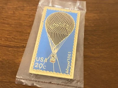 20 Cent Stamp Hot Air Balloon Pin Brand New In Package - Image 1 of 2